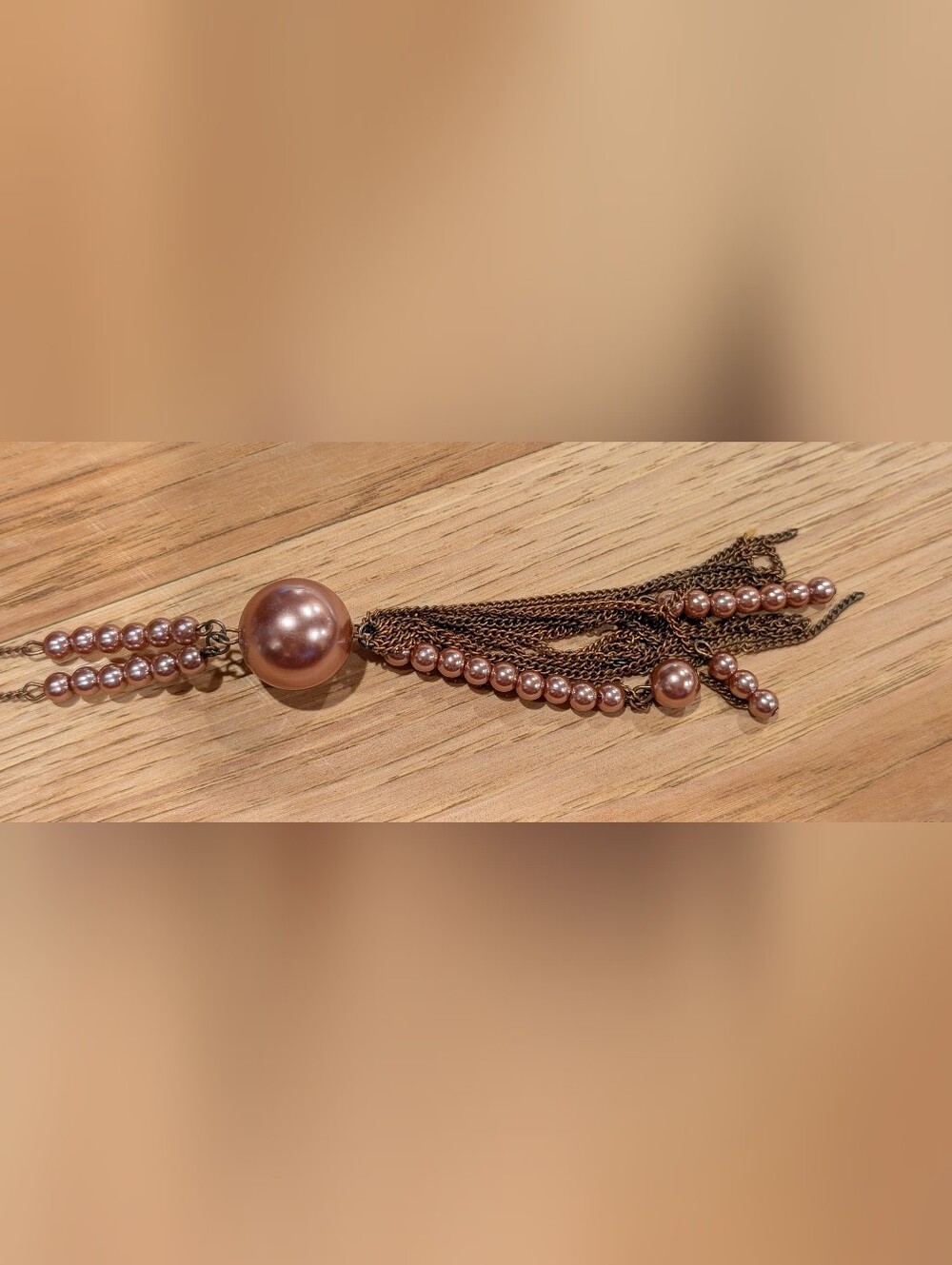 Women’s Pink Pearl Multi-Chain Necklace